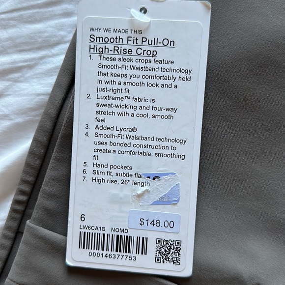 Smooth Fit Pull-on Hight -Rise Crop - Picture 5 of 5